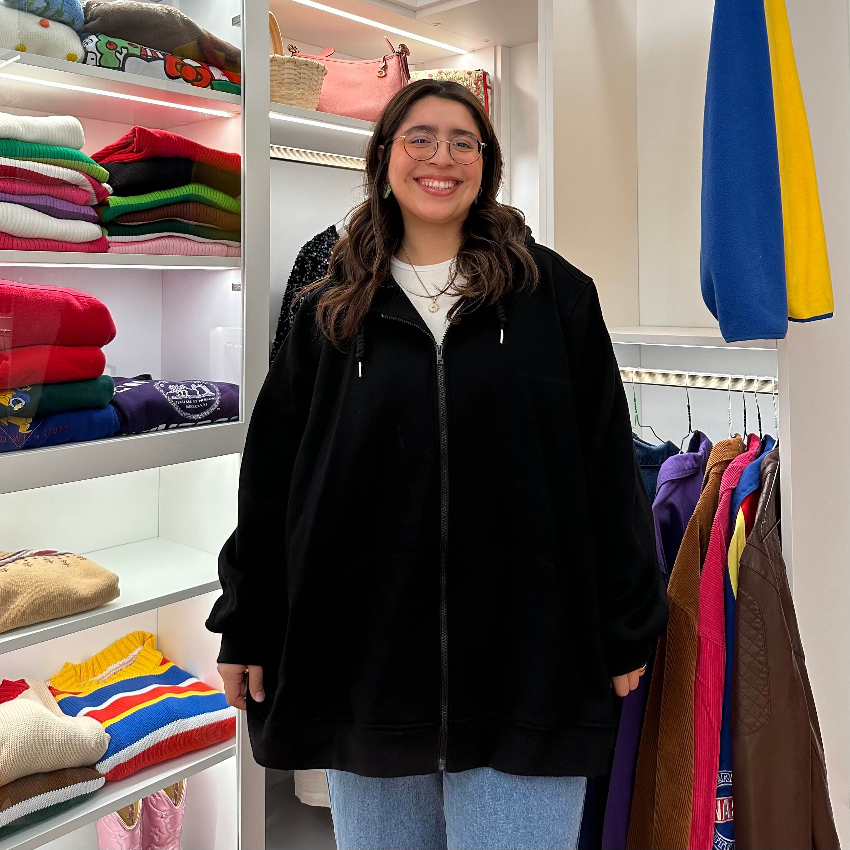 Zip-Up Hoodie - Black *Clearance Sale*