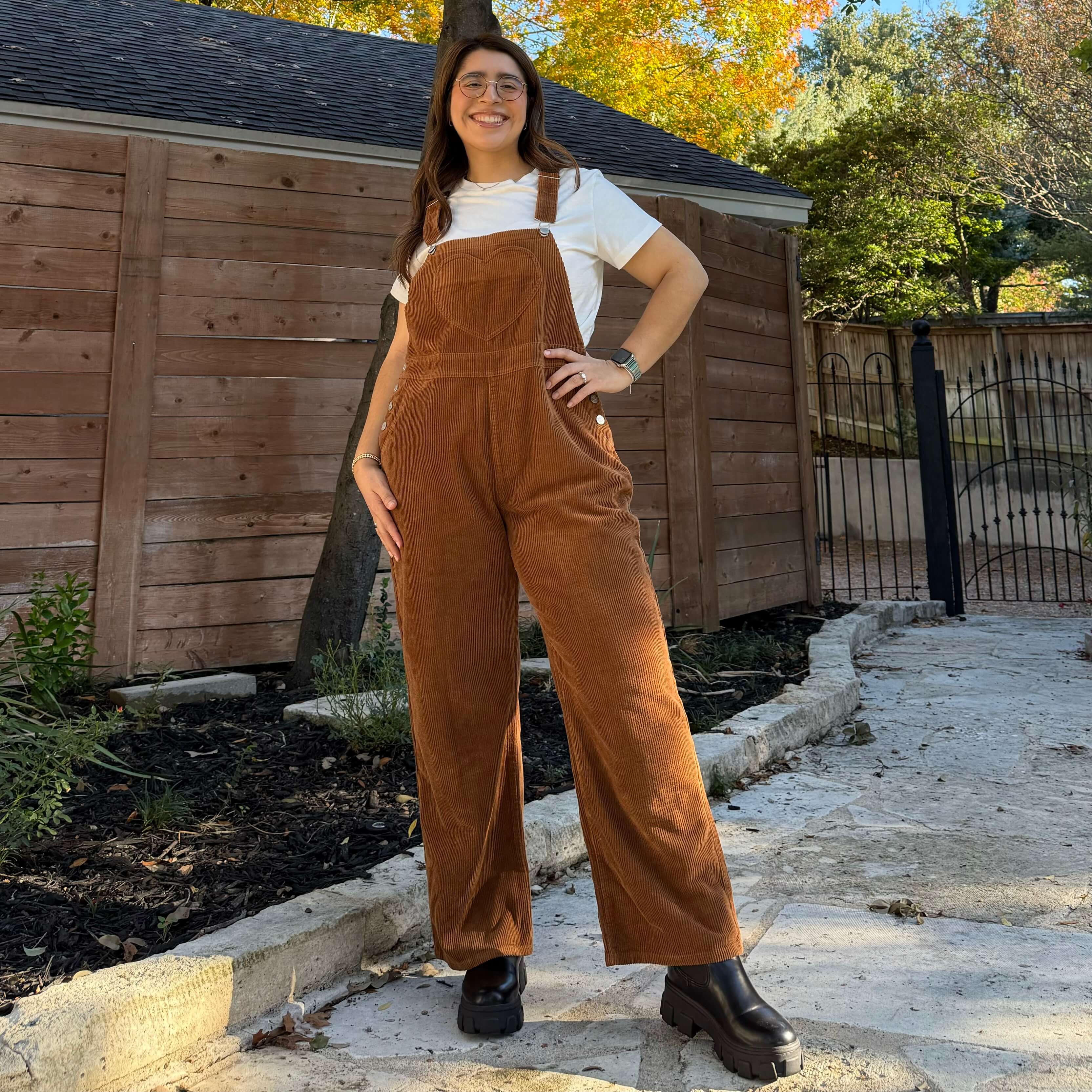 29 Corduroy Overall Jeans Acorn