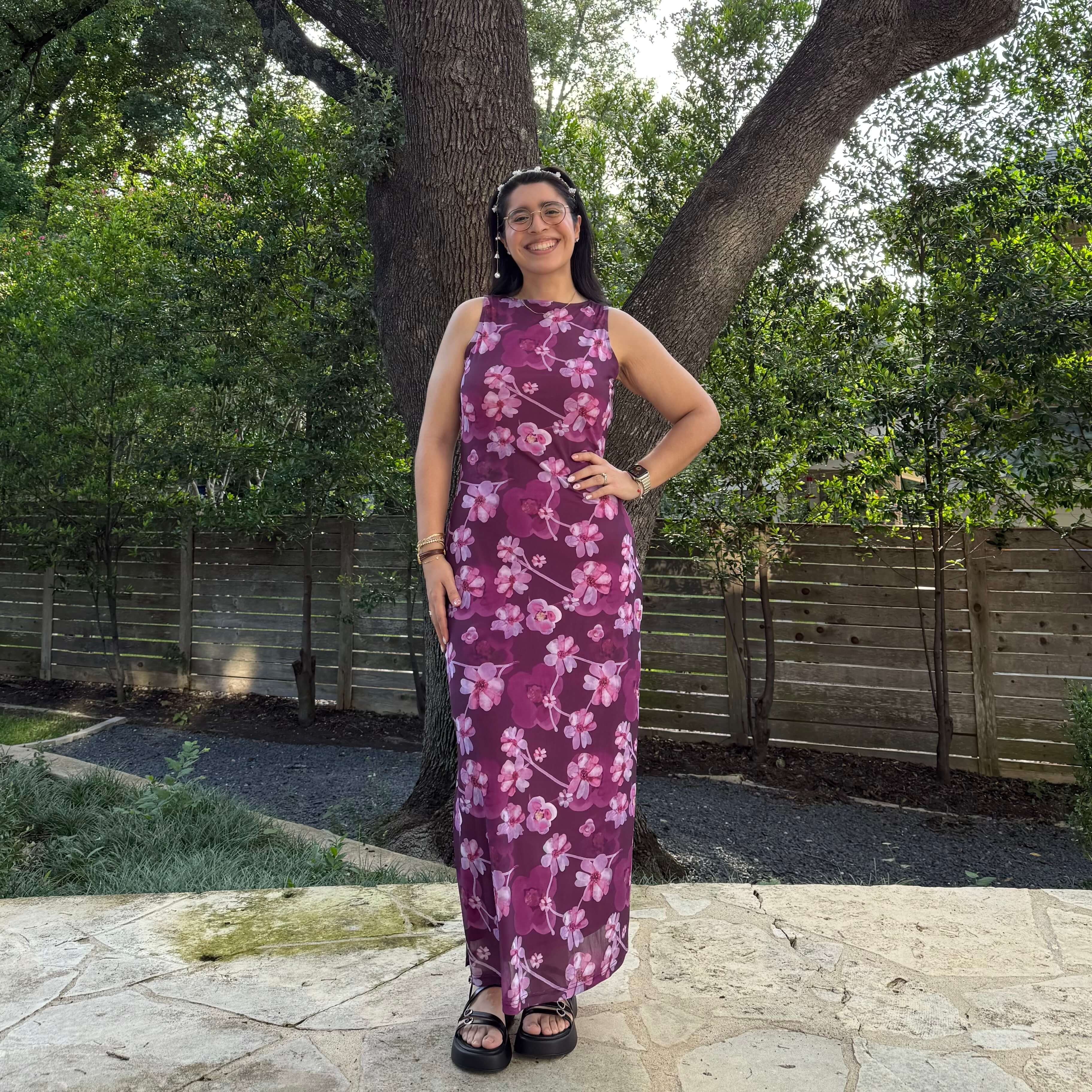 orchid maxi dress The Flora Dress