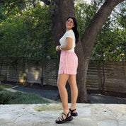 Summer Gingham Shorts - Cherry Blossom *Clearance Sale*