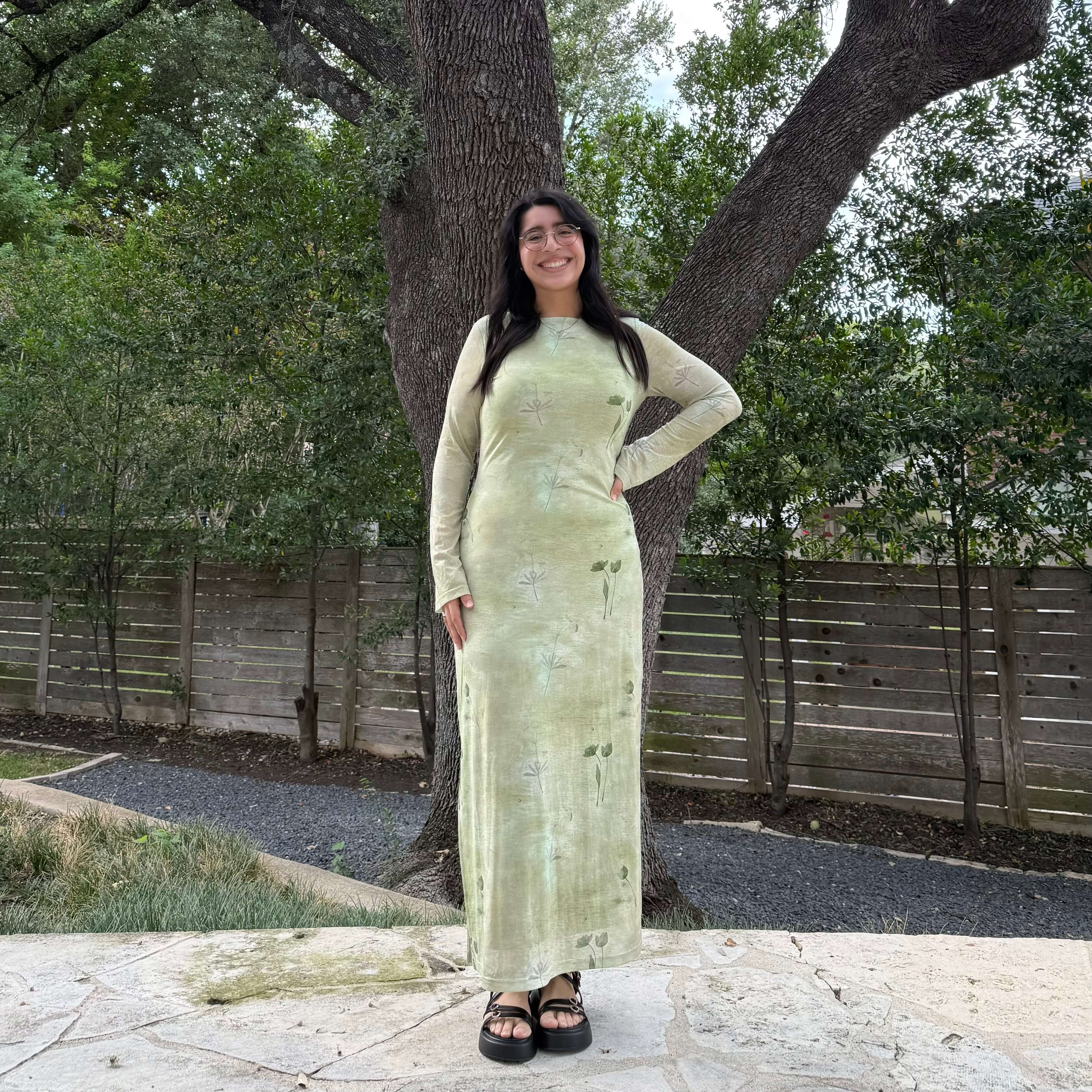 Long-Sleeve Flora Dress