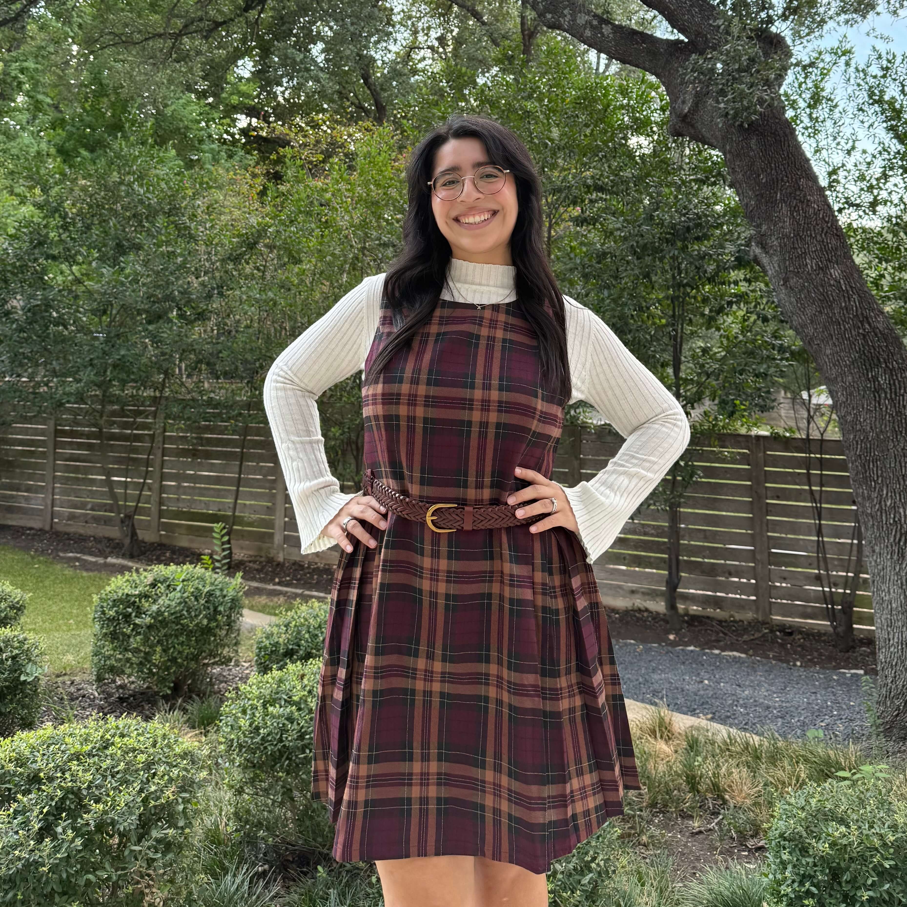 plaid burgundy dress Scholar SMihono Womens Tube Dress Tartan Size:18-24M SIZE BUST WAIST LENGTH