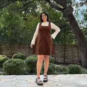 Autumn Corduroy Dress - Acorn