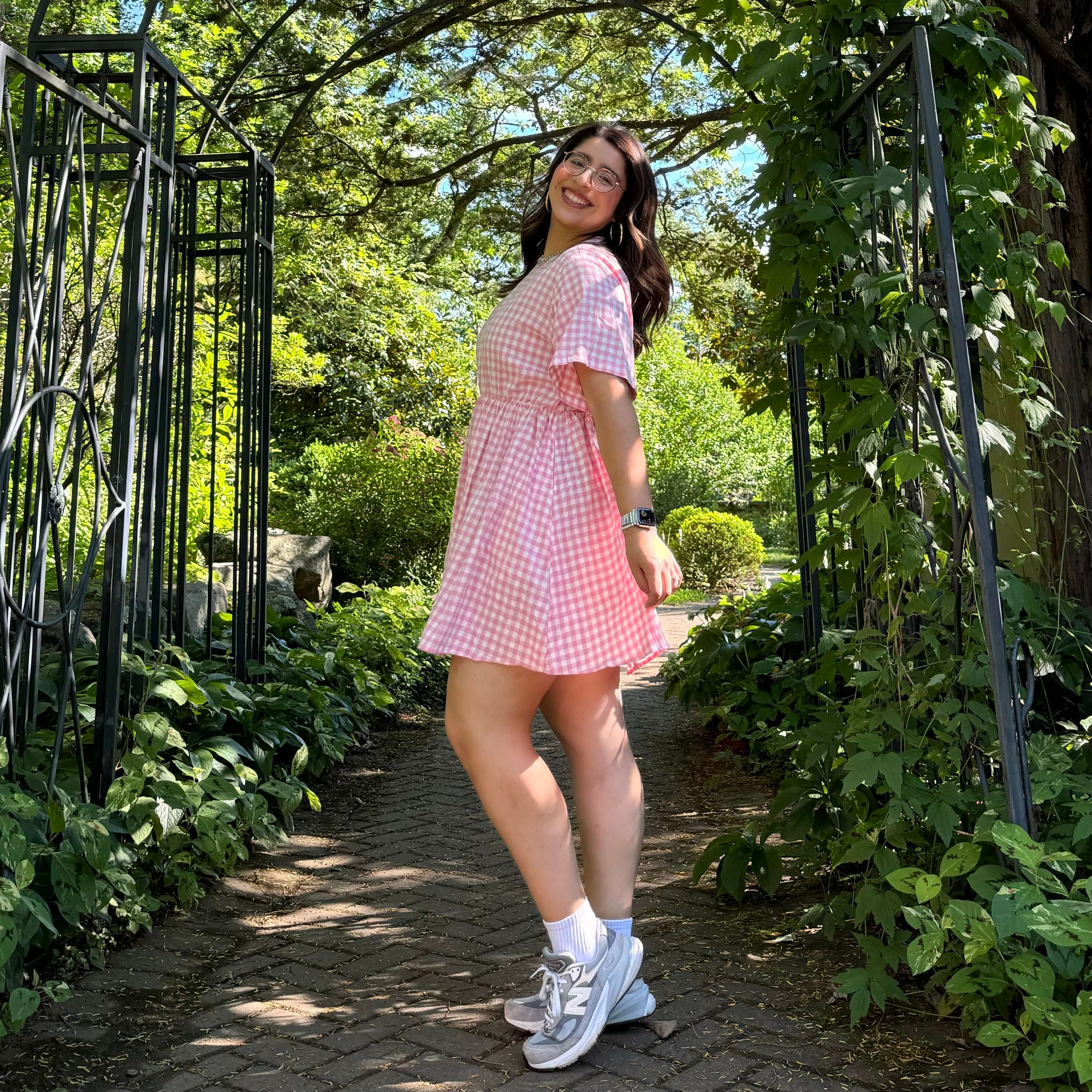 Gingham Dress - Cherry Blossom