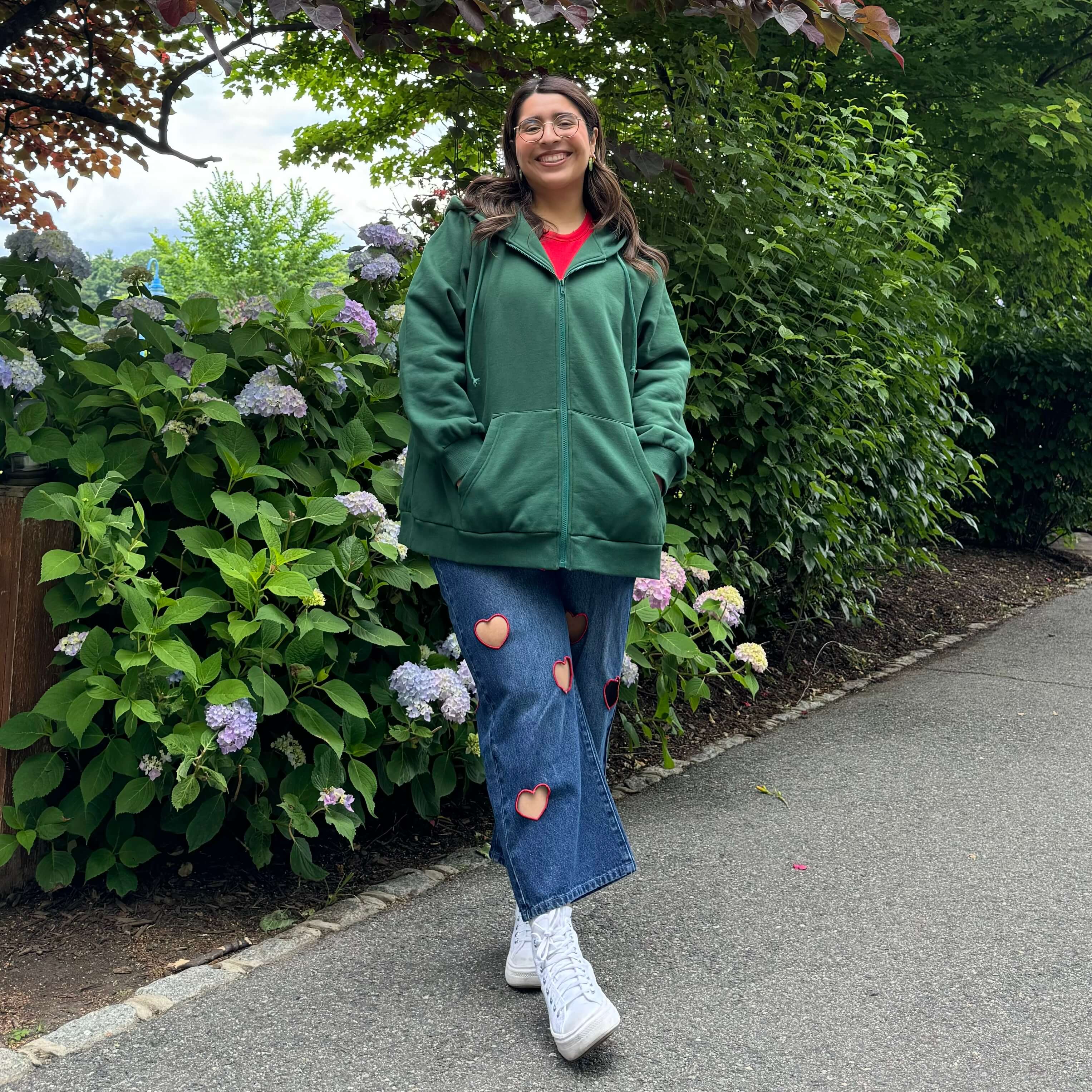 Zip-Up Hoodie - Pine
