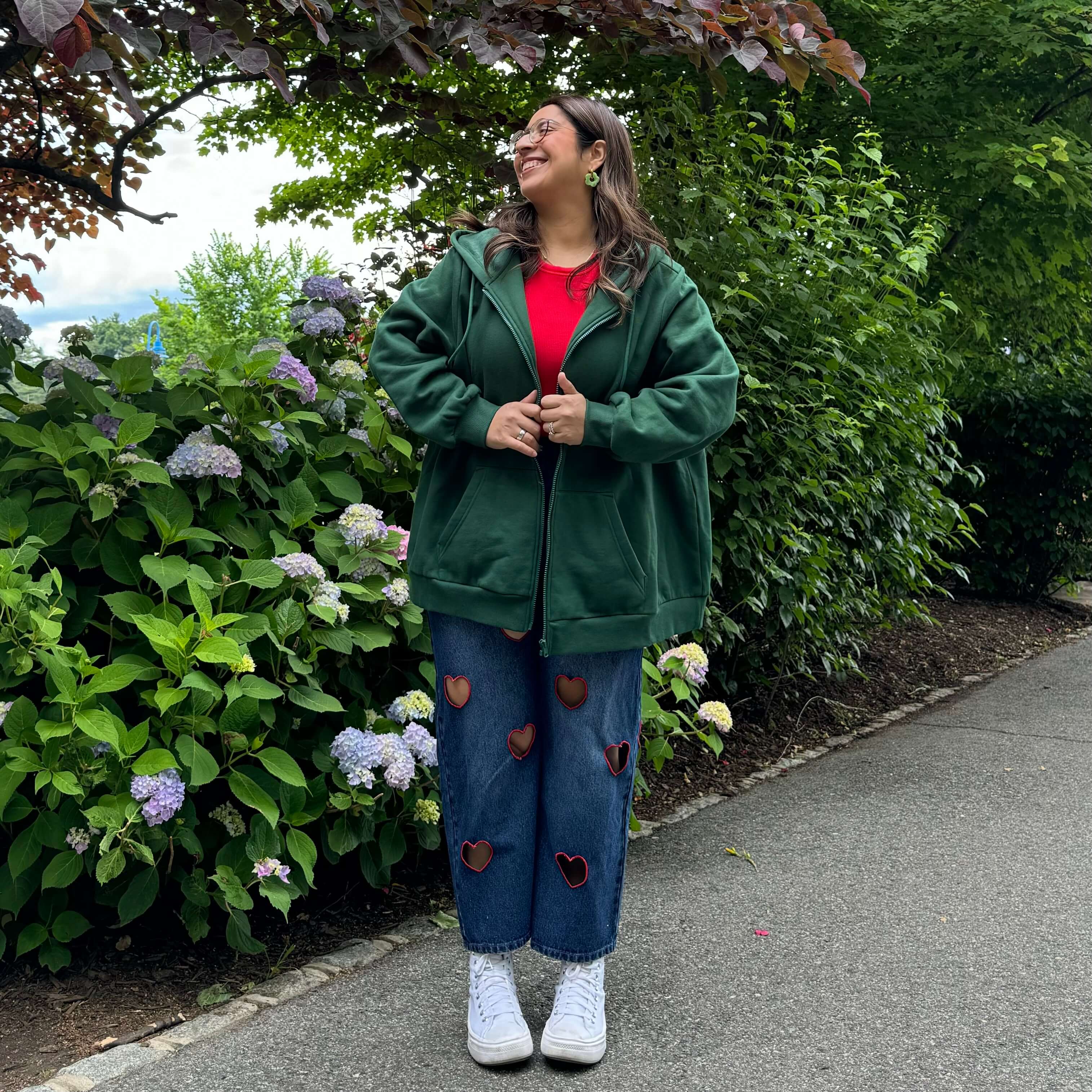 Zip-Up Hoodie - Pine