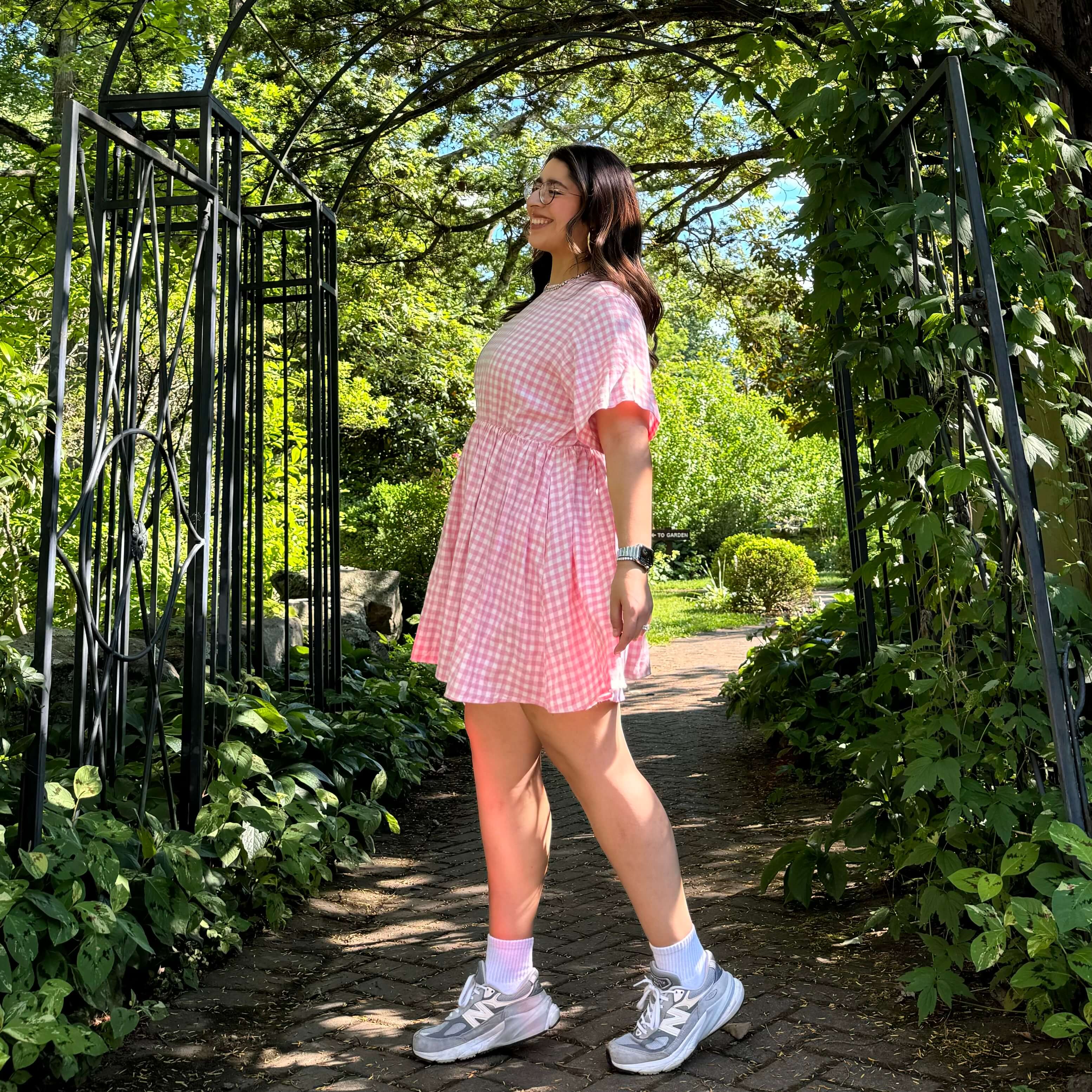 Gingham Dress - Cherry Blossom