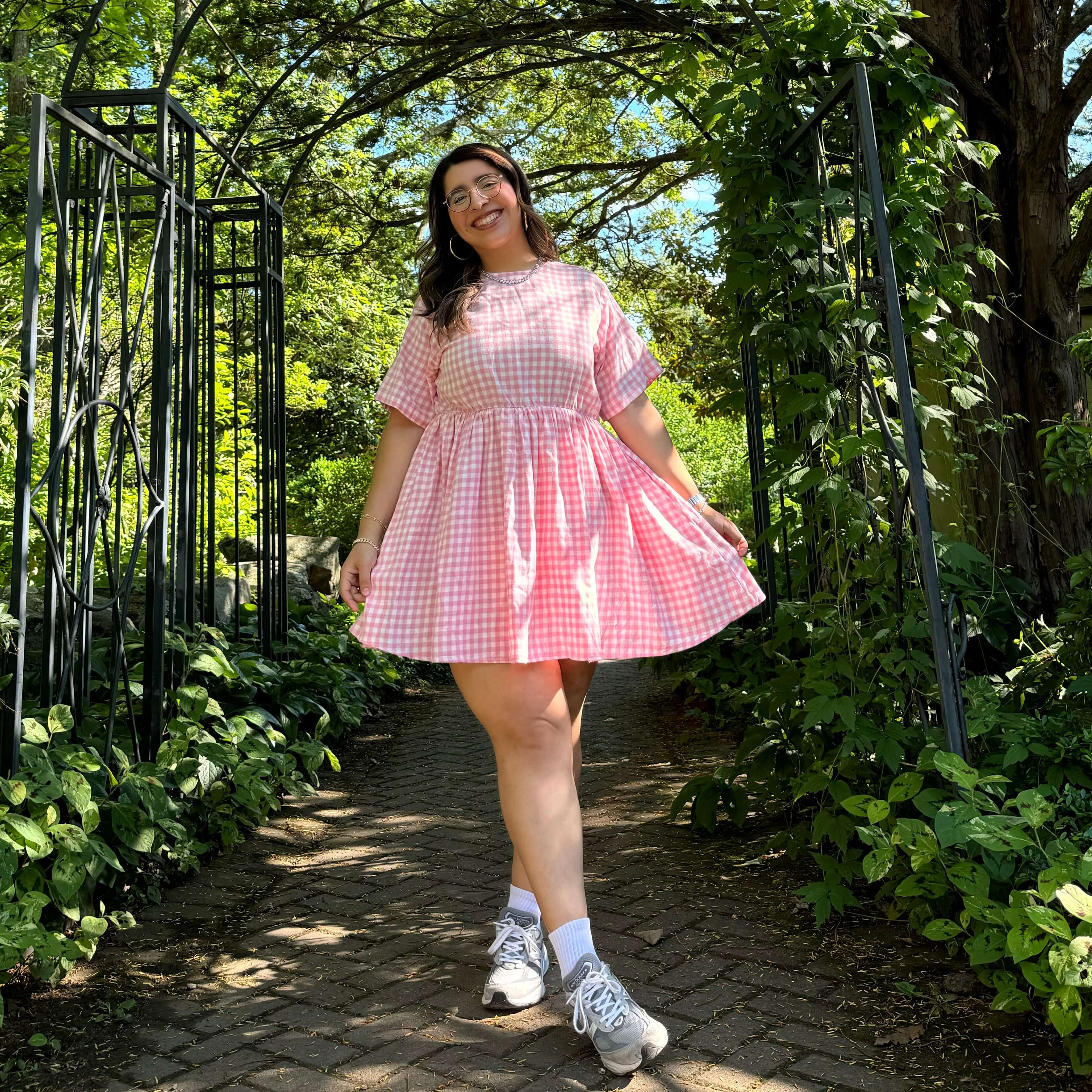 Gingham Dress - Cherry Blossom