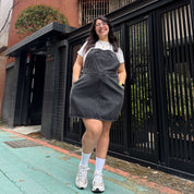 Denim Overall Dress - Dark Gray *Clearance Sale*
