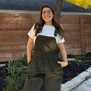 29" Corduroy Overall Jeans - Olive