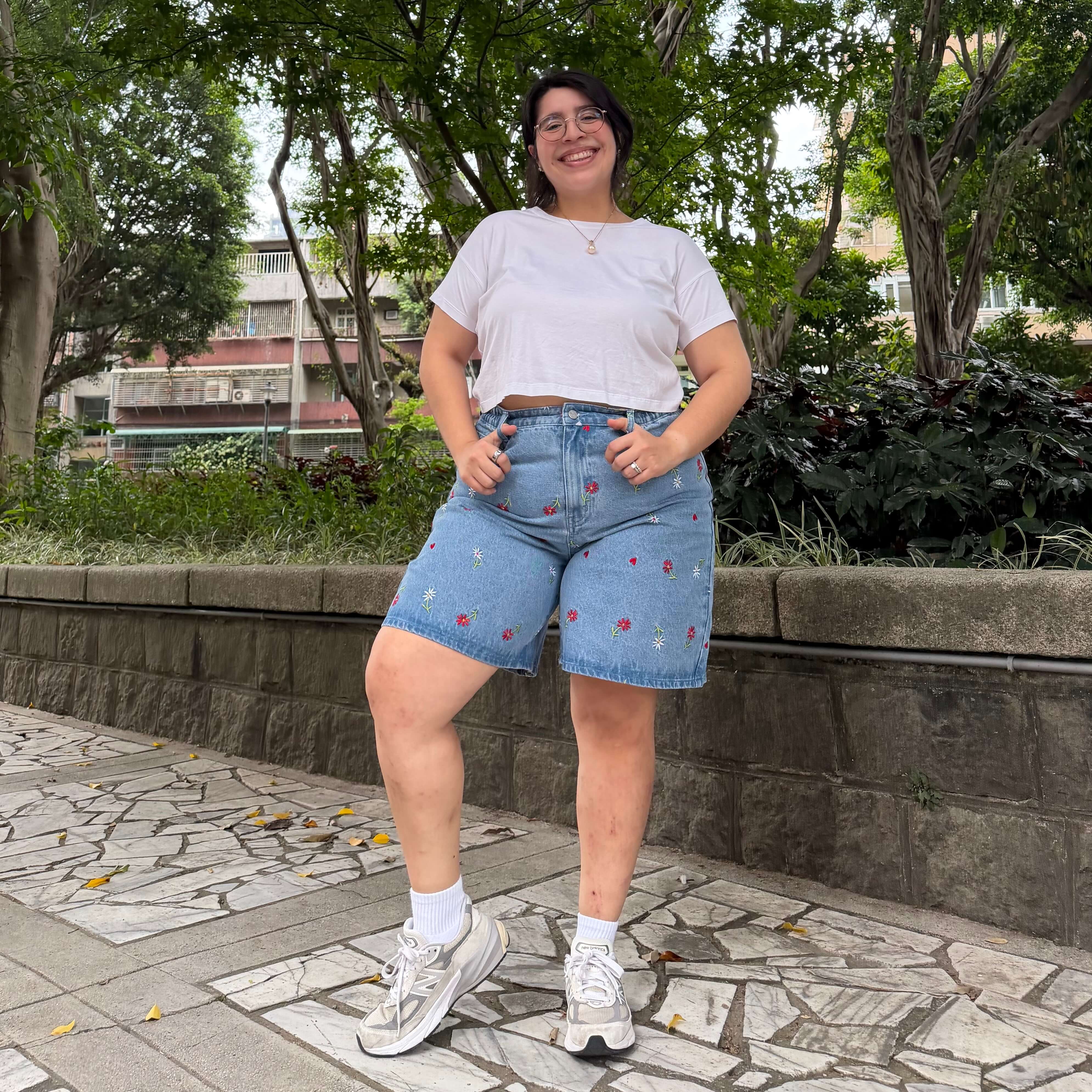 Meadow Denim Shorts - Light Wash