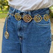 Swirl Belt - Gold