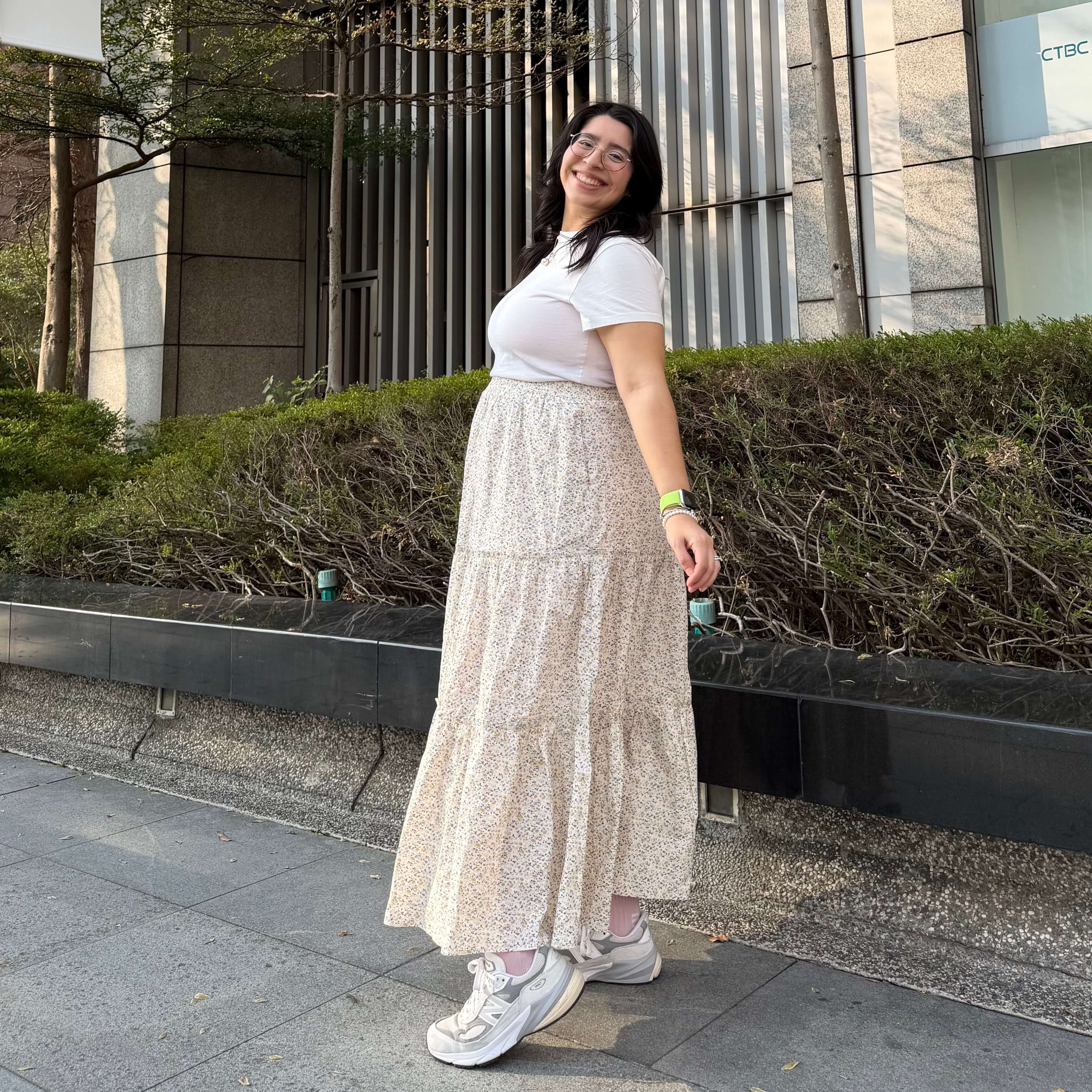 Tiered Maxi Skirt - Ditsy Floral – Shiny by Nature