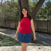 Boatneck Top - Rose