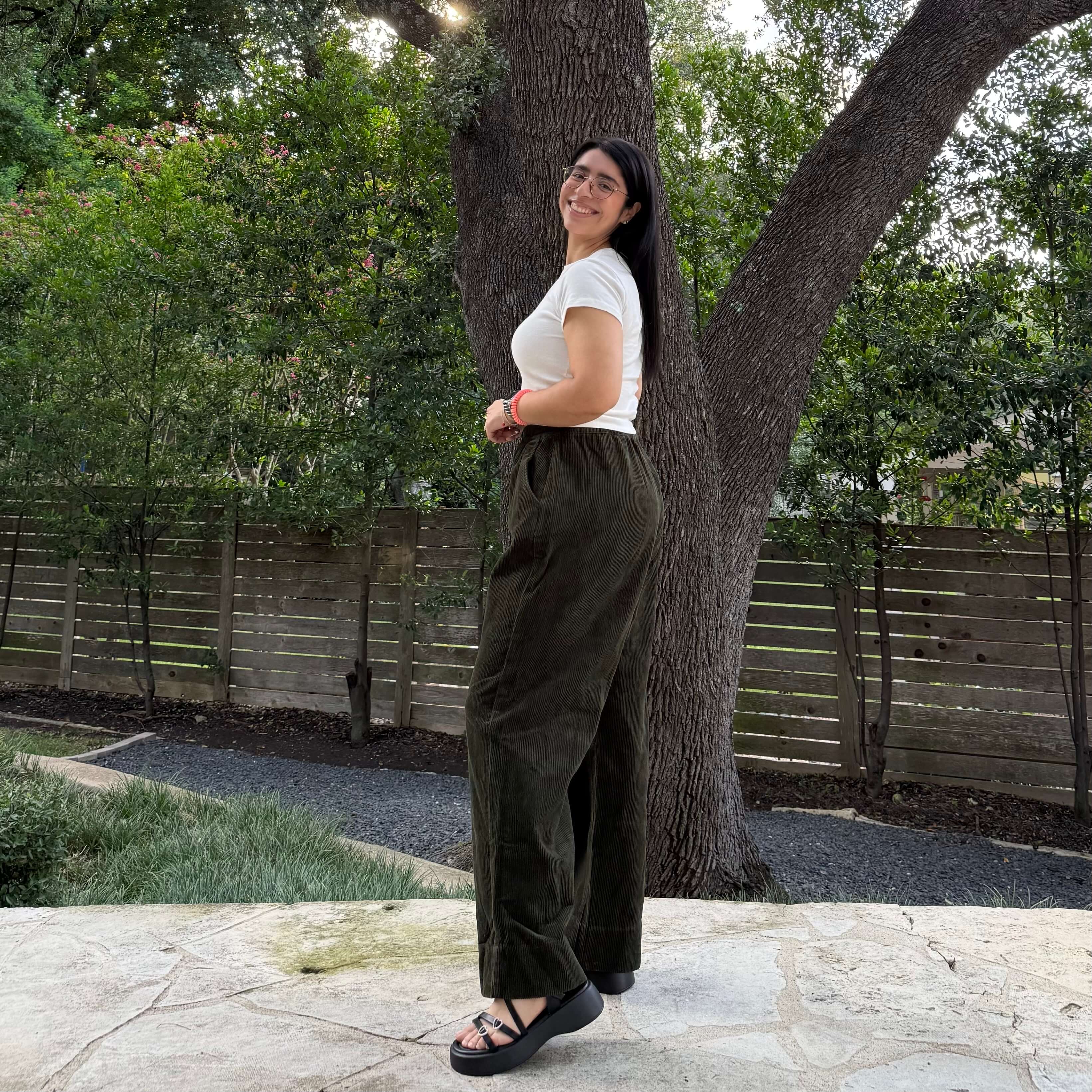 28 Inch Corduroy Pants - Olive