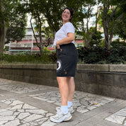 Celestial Denim Shorts - Black