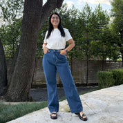 29" Inseam Straight Leg Jeans - Medium Wash