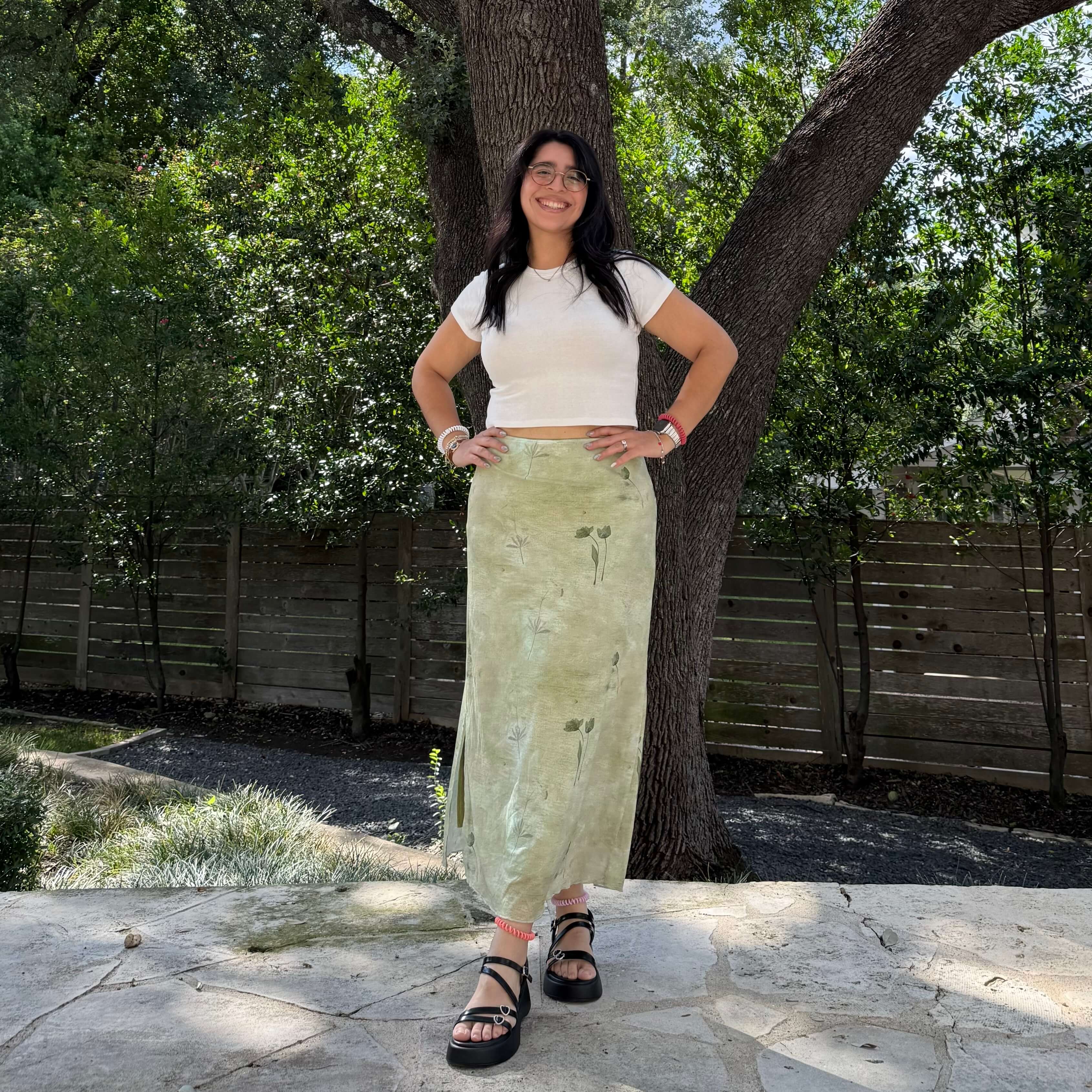Flora Skirt - Green – Shiny by Nature