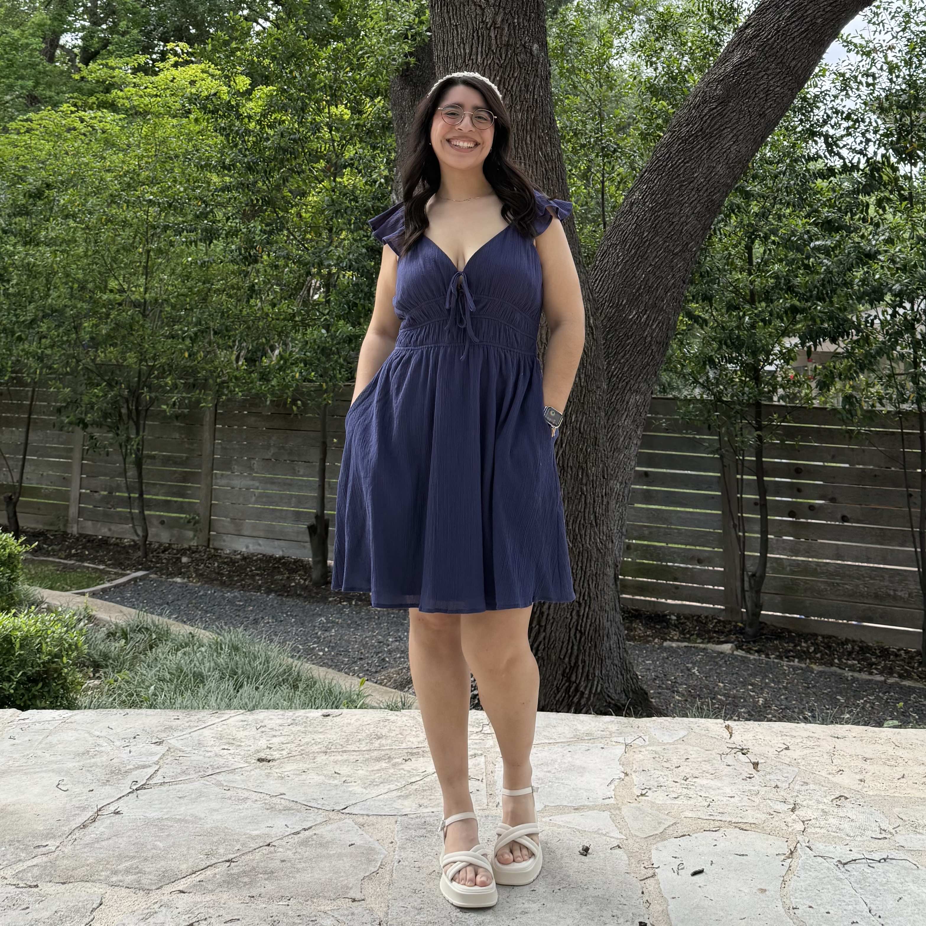 The Willow Dress - Navy