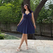 The Willow Dress - Navy