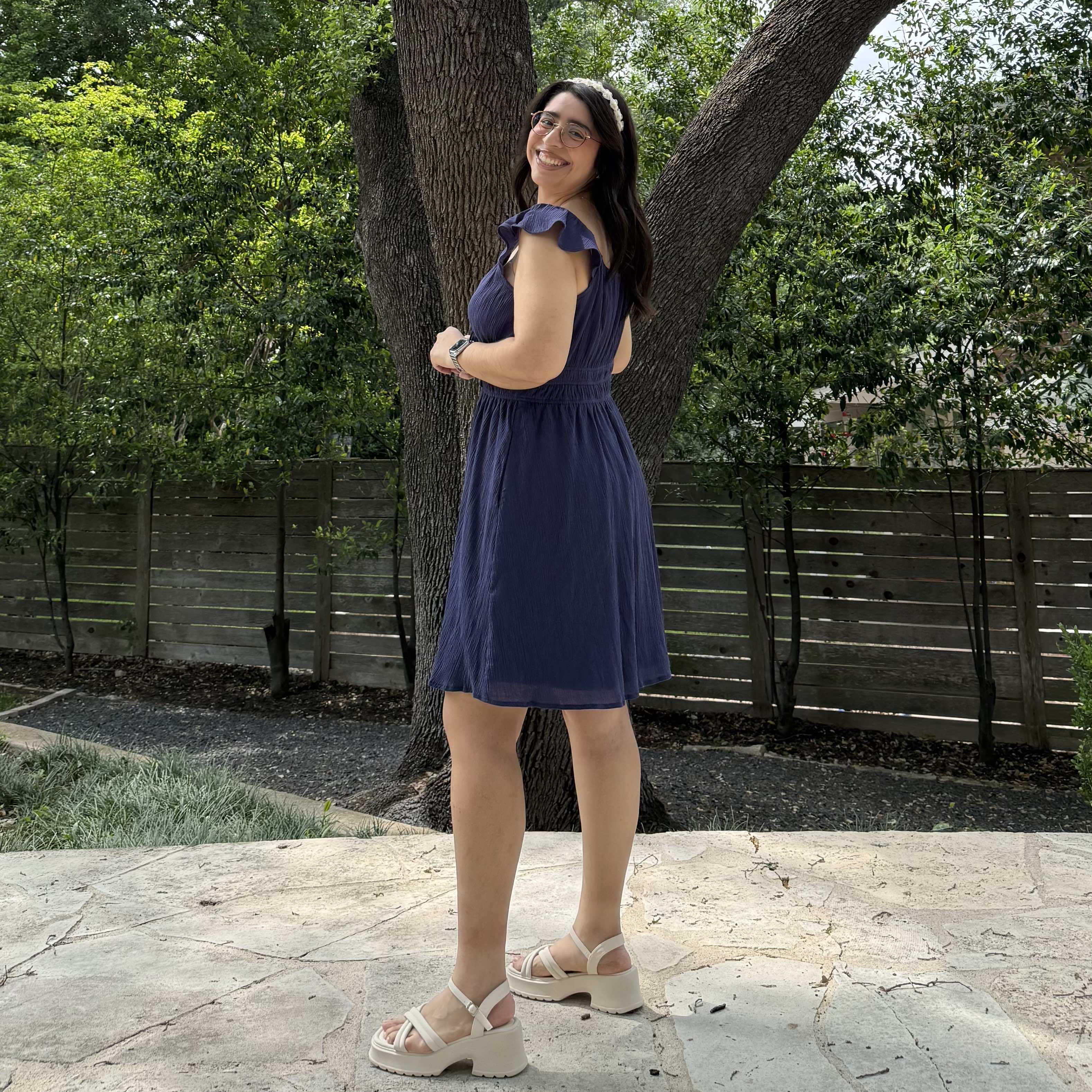 The Willow Dress - Navy