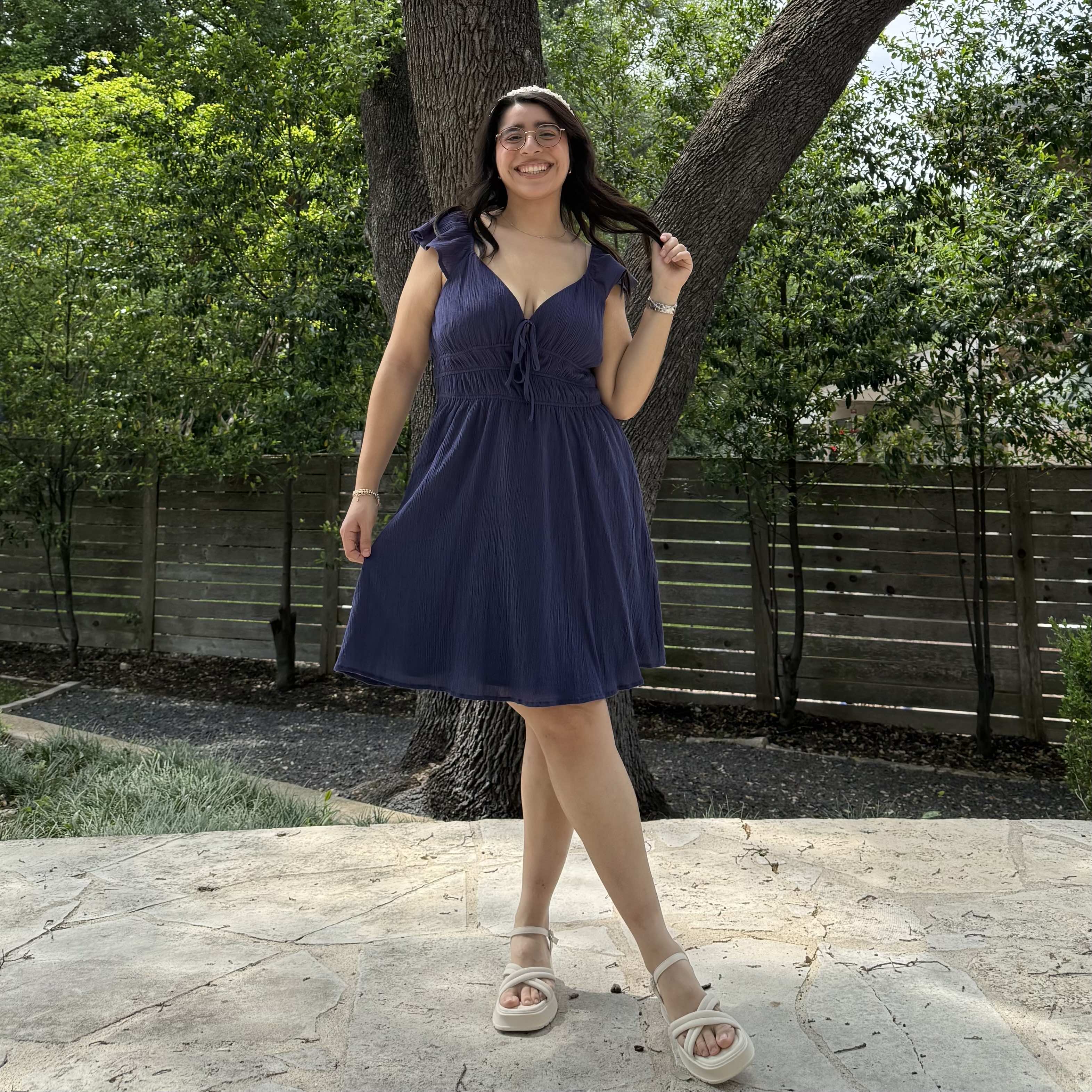 The Willow Dress - Navy