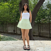 Christina Mini Skirt - Lime