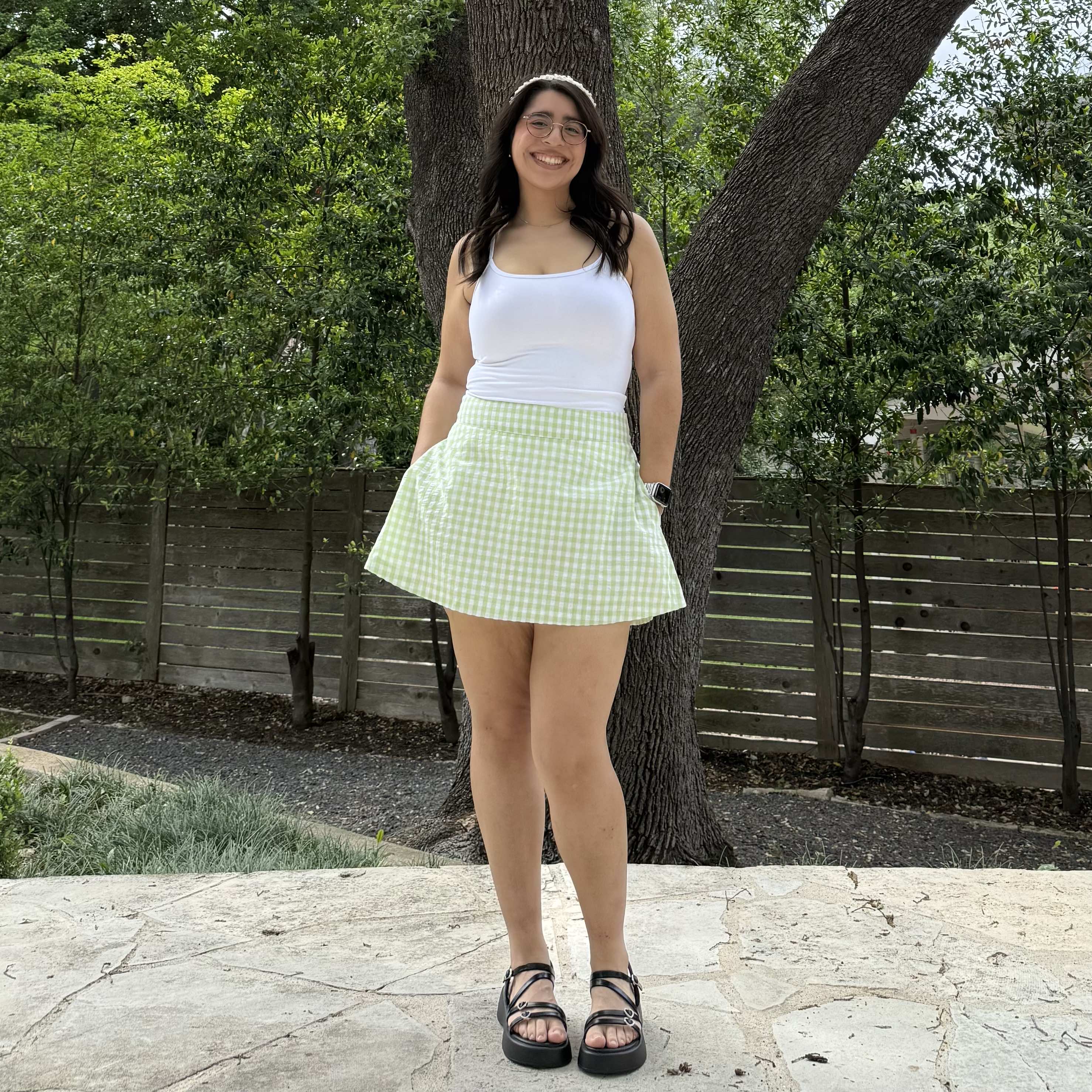 Christina Mini Skirt - Lime