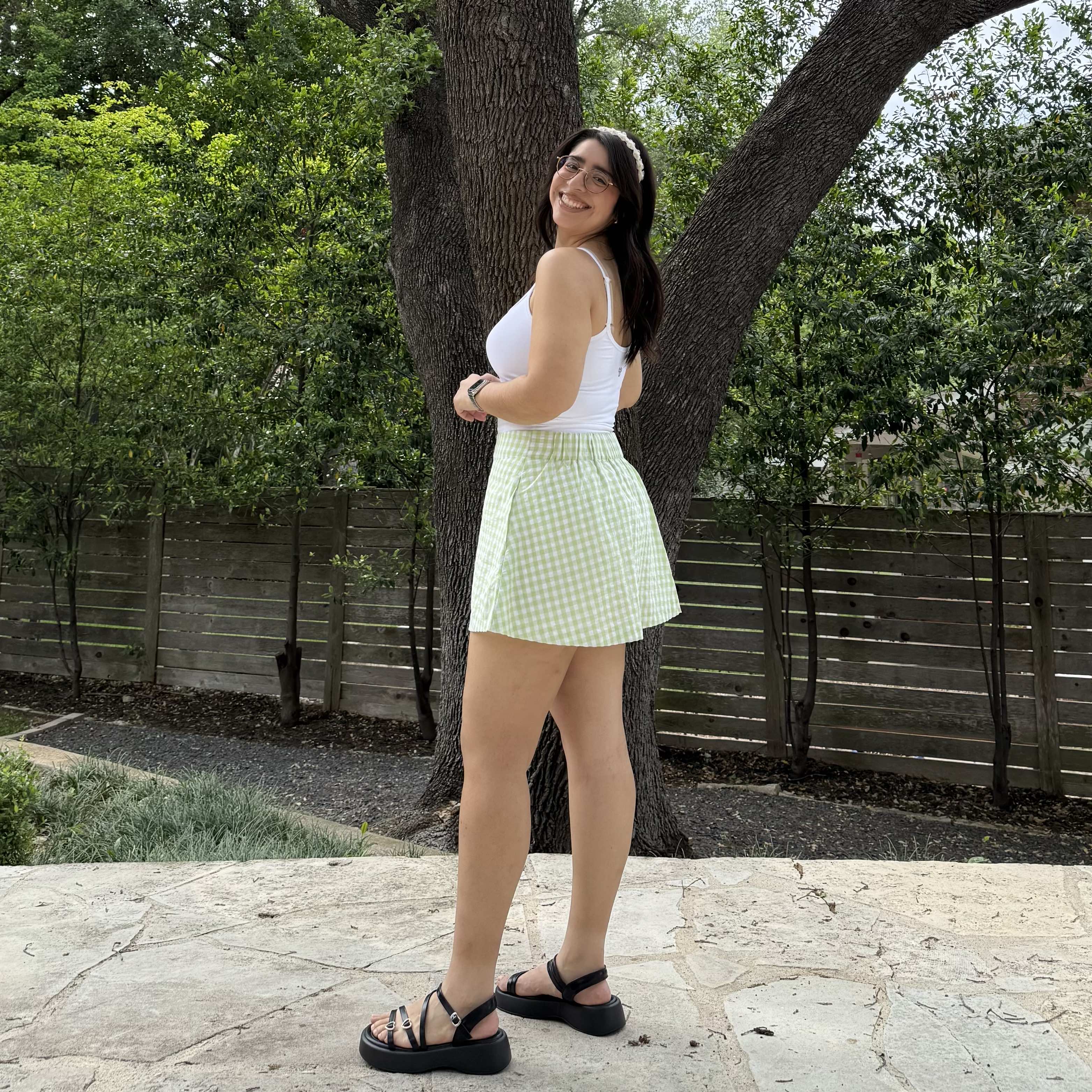Christina Mini Skirt - Lime