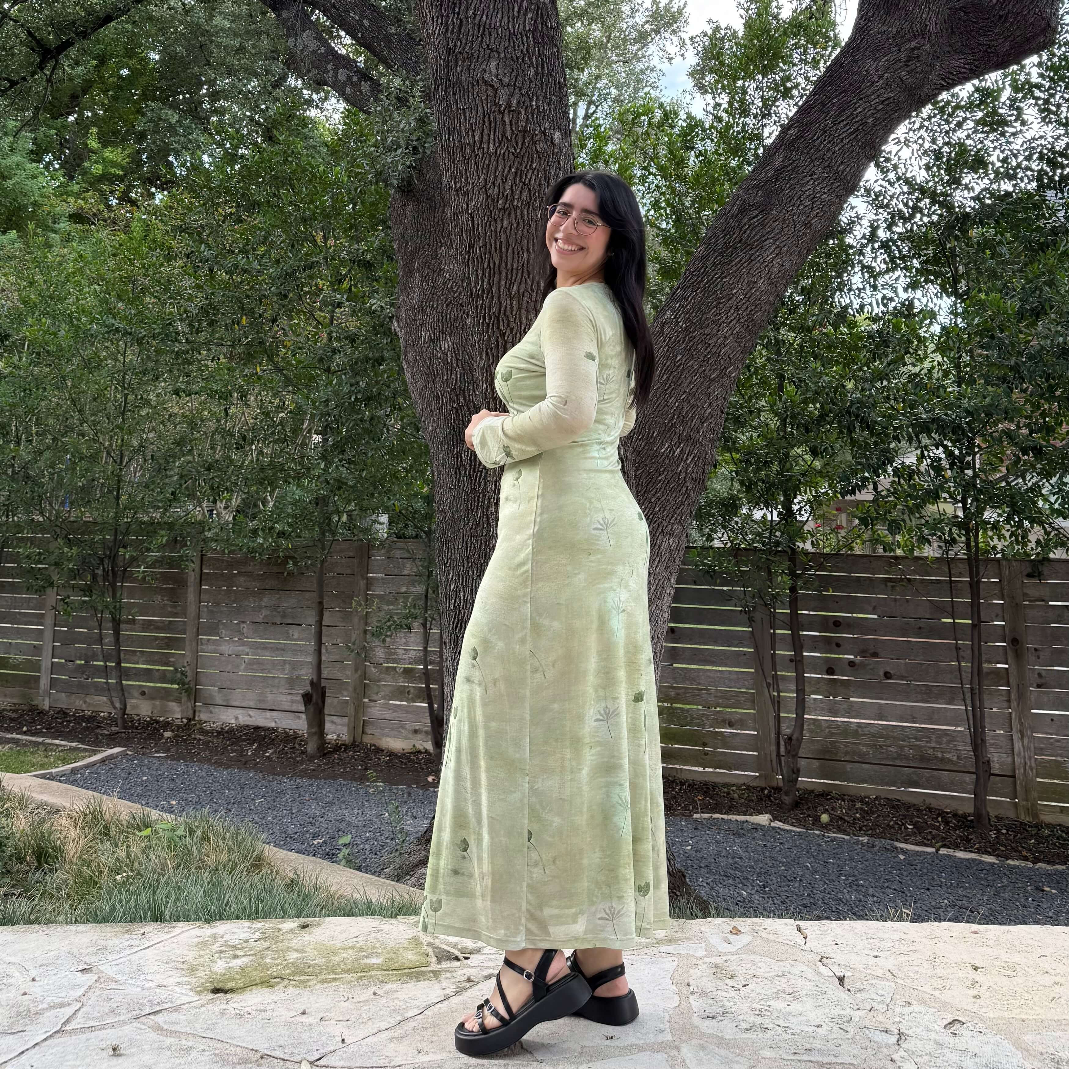 THE URBAN BLANCHE Colored Dress CD36 Green