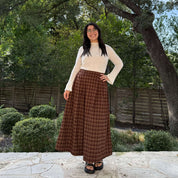 Harvest Moon Skirt - Chestnut Plaid