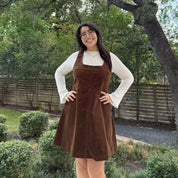 Autumn Corduroy Dress - Acorn