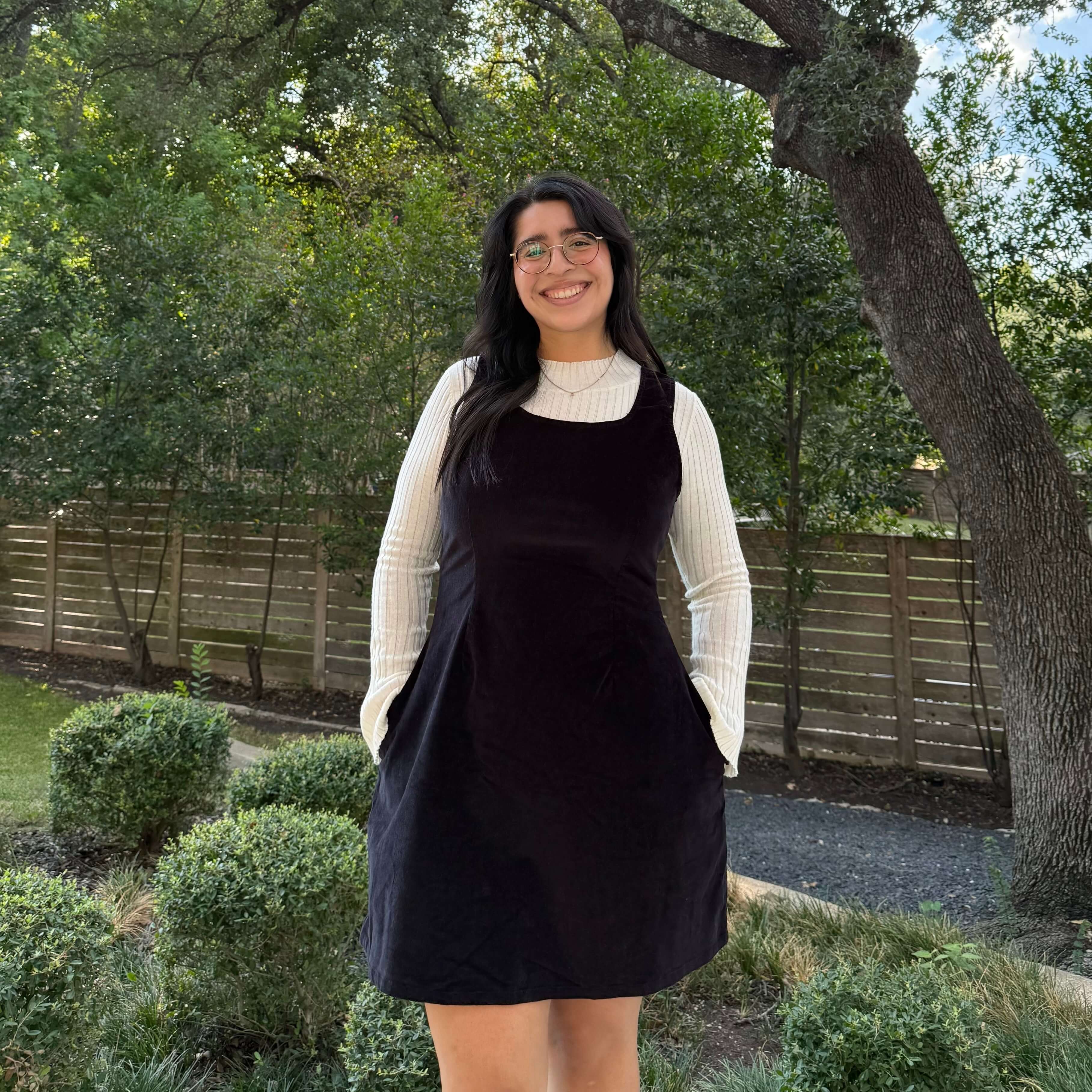 The Raven Dress - Black Corduroy