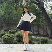 Christina Mini Skirt - Solid Black