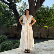 Meadow Maxi Dress - Cream/Pink *Clearance Sale*