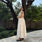 Meadow Maxi Dress - Cream/Pink *Clearance Sale*