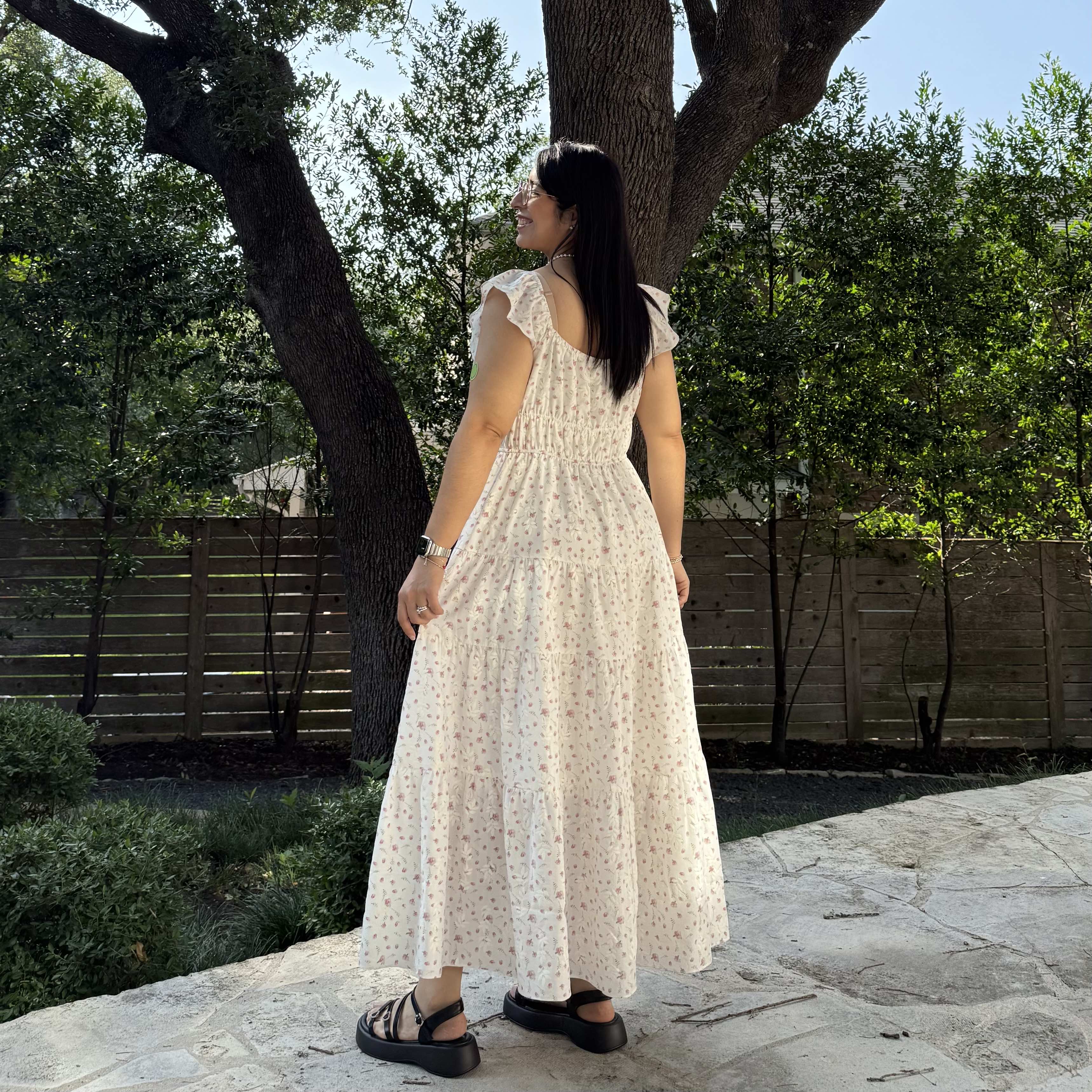 Meadow Maxi Dress - Cream/Pink *Clearance Sale*