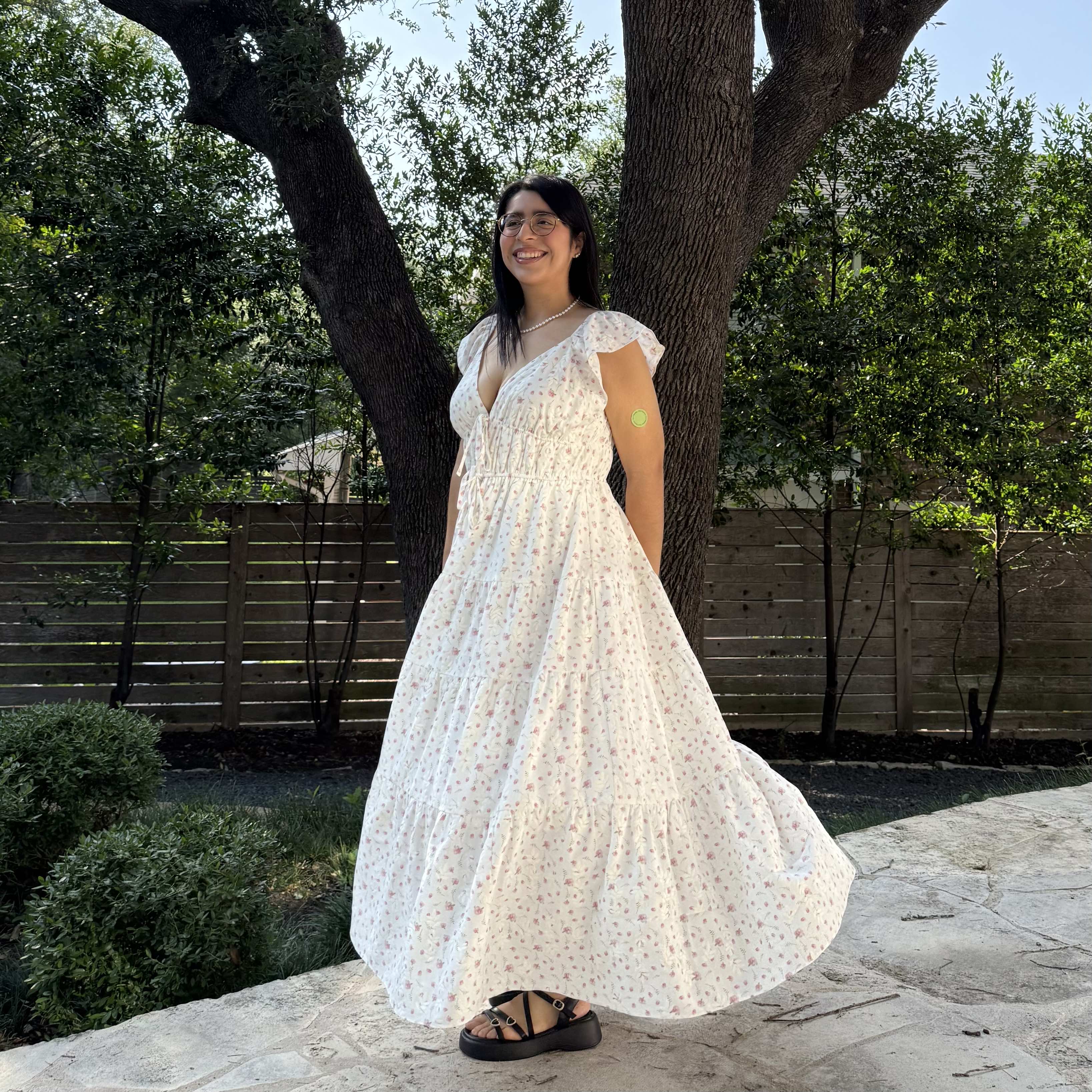 Meadow Maxi Dress - Cream/Pink *Clearance Sale* – Shiny by