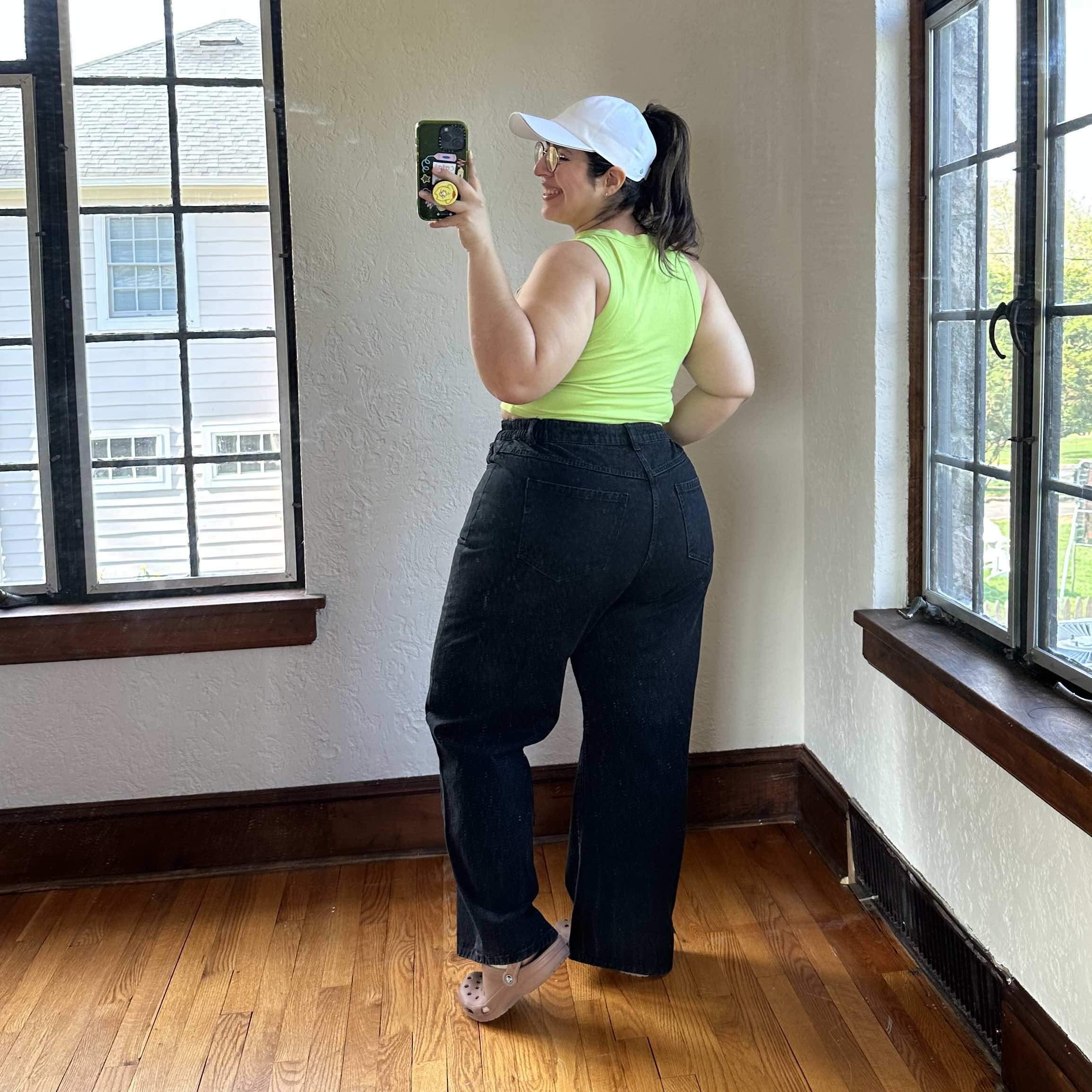 29" Inseam Jeans Black Shiny by Nature