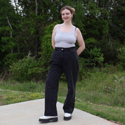 29" Inseam Straight Leg Jeans - Dark Gray