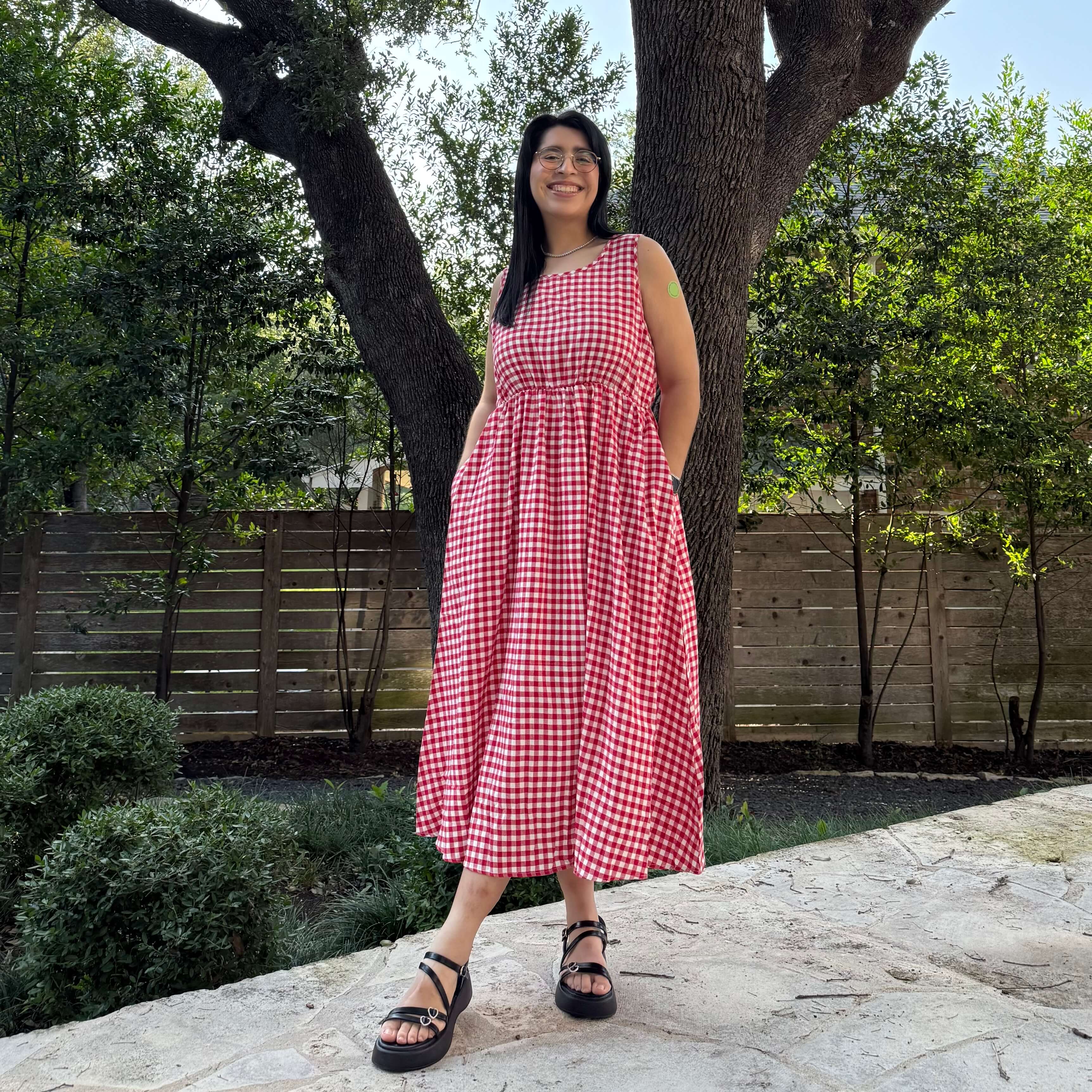 tomato dress Bedding Dress in Aqua by Field Day