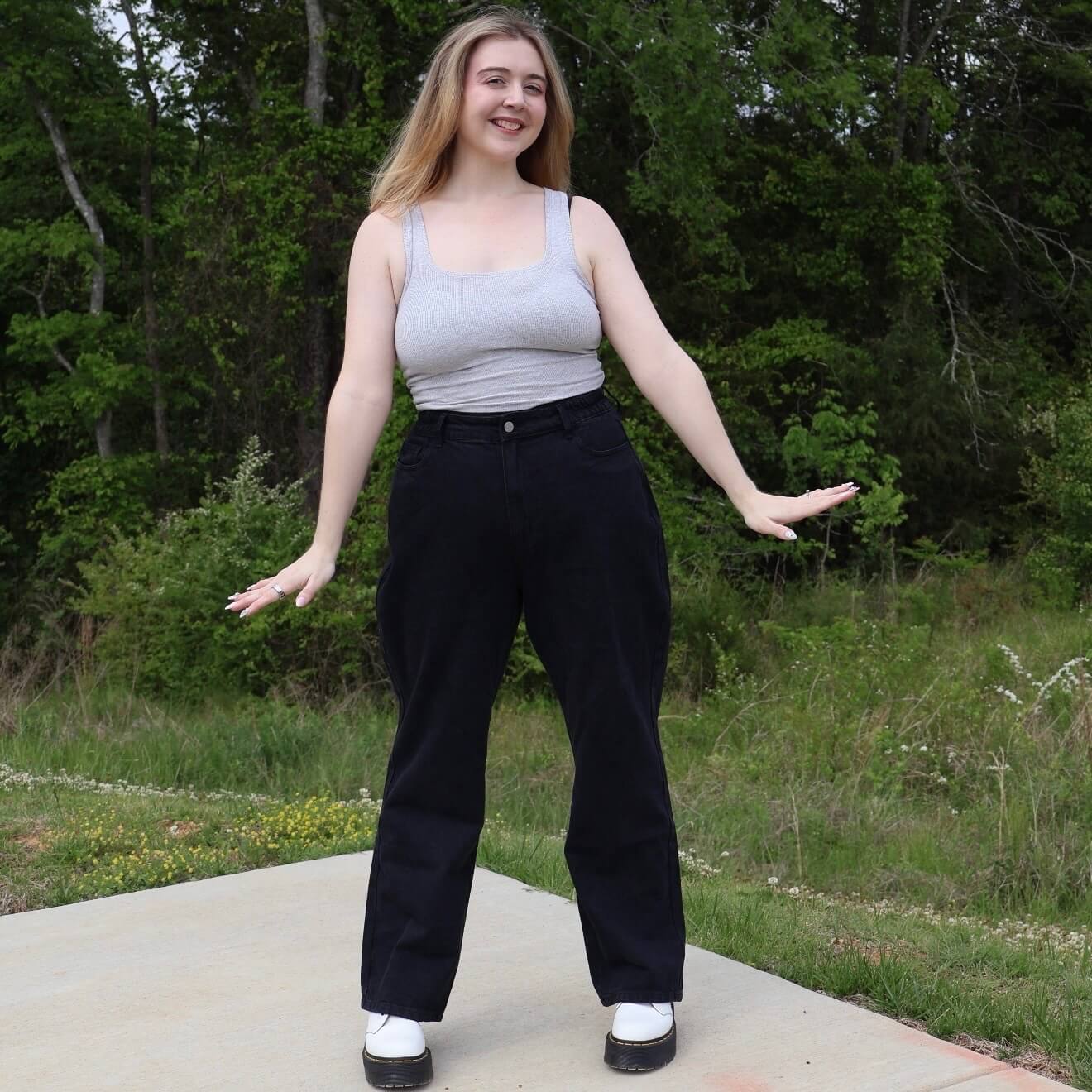 29" Inseam Straight Leg Jeans - Black