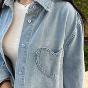 Denim Long-Sleeve Button-Up - Light Wash *Clearance Sale*