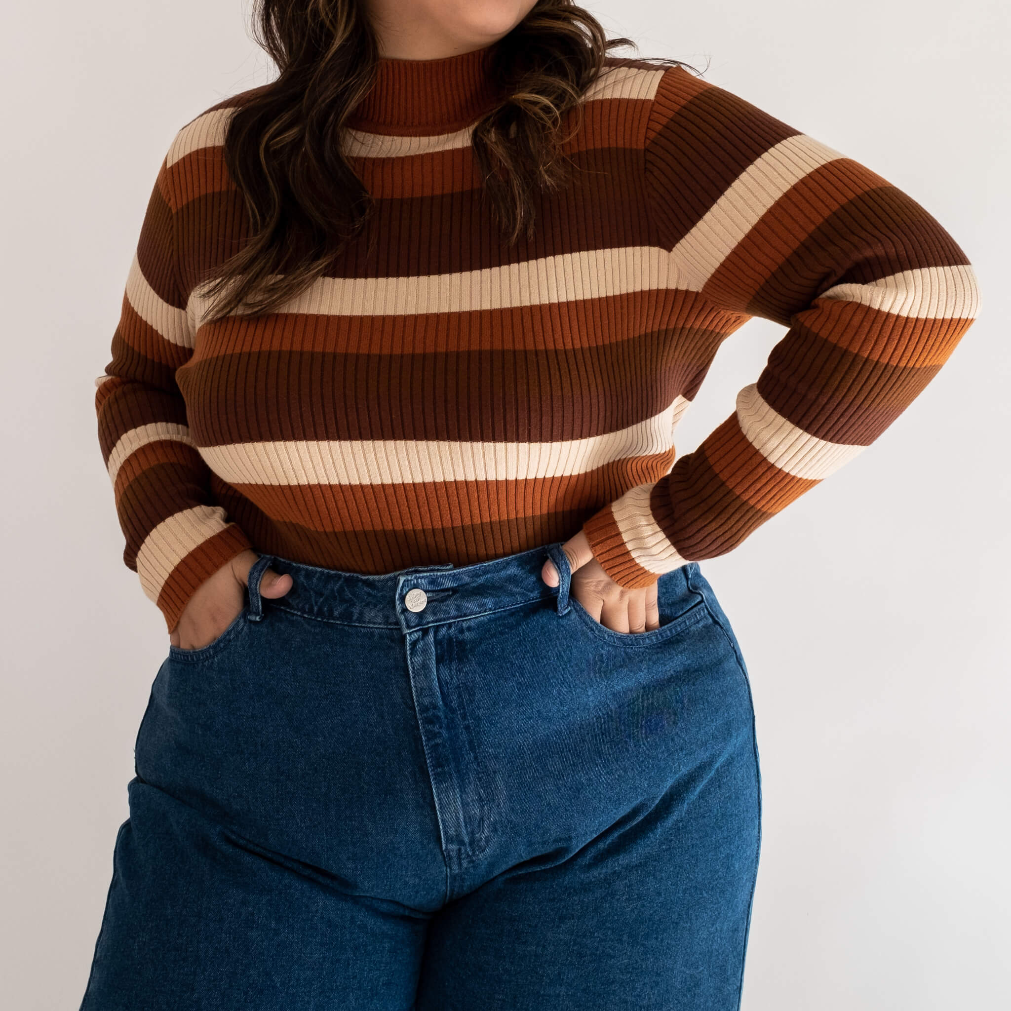 Turtleneck Sweater - Chocolate Mousse